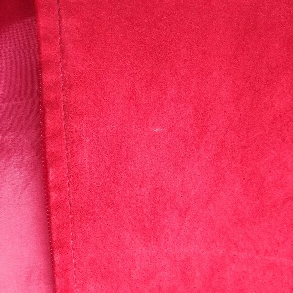 Vintage Danier made in Canada genuine red suede leather jacket Medium - Picture 14 of 16